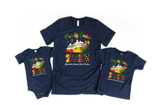 Juneteenth Family Cruise Shirts, Black Freedom Cruise Shirt, Family 2023 Cruise Shirts