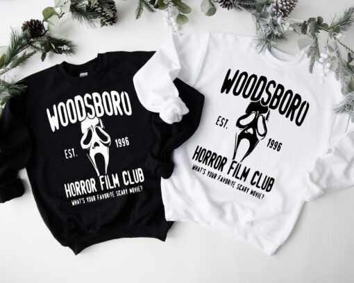 Woodsboro Horror Club Sweatshirt, Scream, Thriller, Horror, Scary, Halloween Sweatshirt, Halloween Shirt