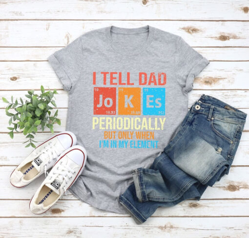 I Keep All My Dad Jokes In A Dad-a-base Shirt, New Dad T-Shirt, Fathers Day Gifts, Best Dad Ever Tee, Gift for Dad