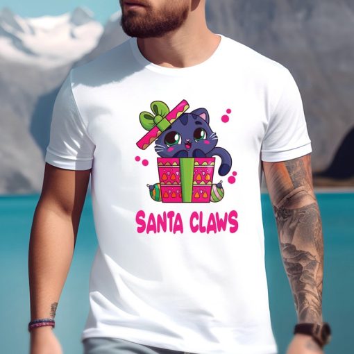 Santa Claws Cat Shirt, Funny Christmas Sweatshirt