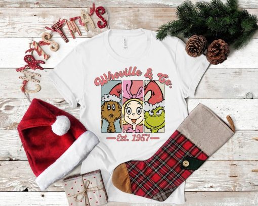 Retro Christmas Shirt, Whovillee University Shirt