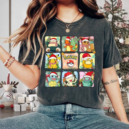 Pikachu and Friends Christmas T-shirt , Snorlax Christmas T-Shirt