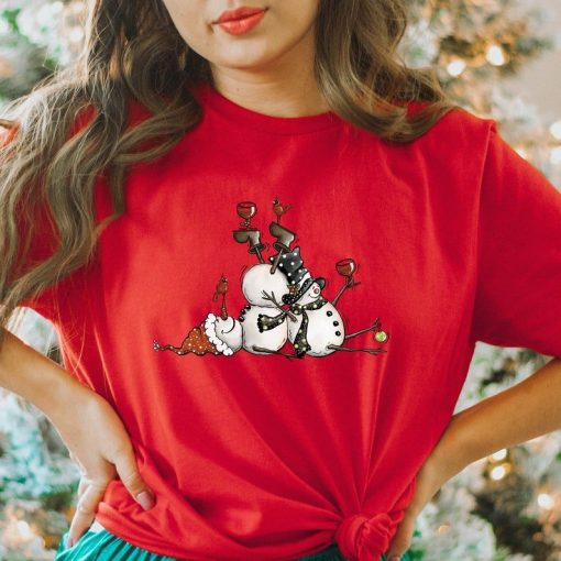 Comfort Colors® Snowman Shirt, Christmas Tee, Holiday Season Shirt