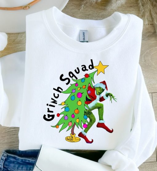 Grinch Squad Sweatshirt, Christmas Grinch Sweatshirt