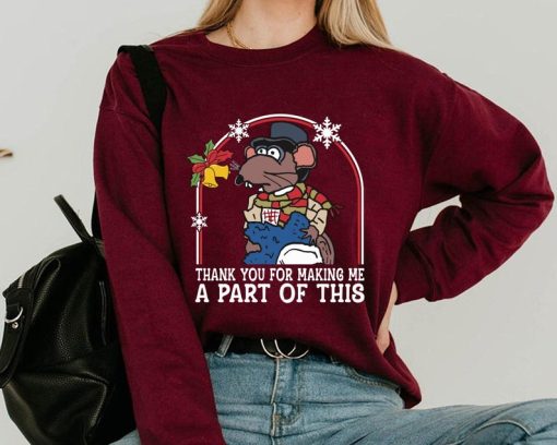 Retro Rizzo The Rat Thank You For Making Me A Part Of This Comfort Color Sweatshirt