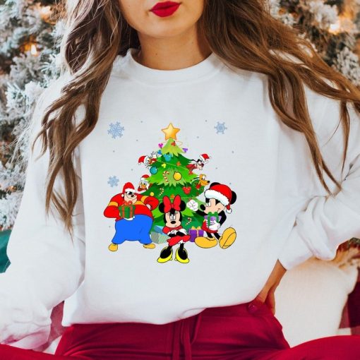 Comfort Colors® Mickey and Friend Christmas Sweatshirt