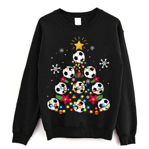 Soccer Football Christmas Tree Gifts Sweatshirt