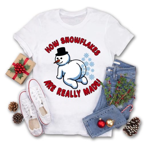 How Snowflake Are Really Made Shirt, Funny Snowman