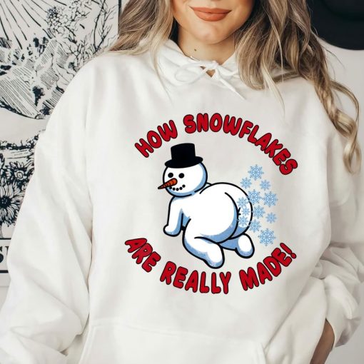 How Snowflake Are Really Made Hoodies, Funny Snowman