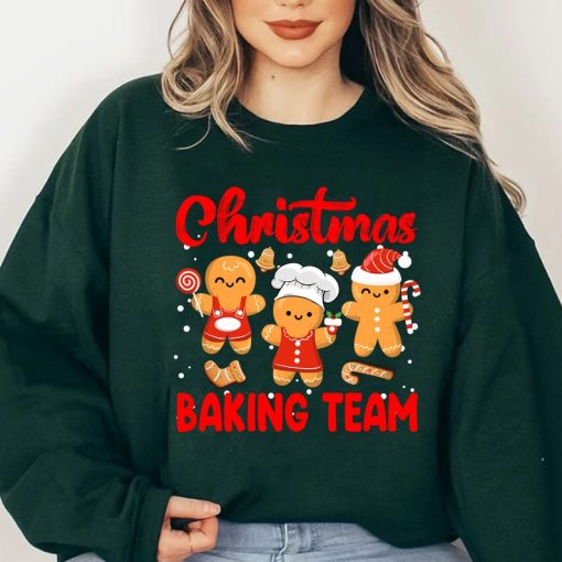 Christmas Baking Team Gingerbread Cookie Lovers Funny Sweatshirt