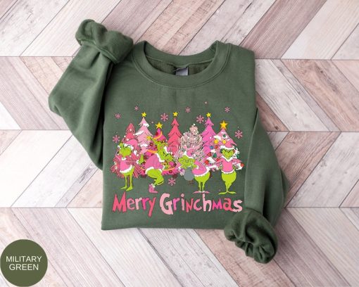 Retro Merry Grinchmas Sweatshirt, Grinch Christmas Sweatshirt