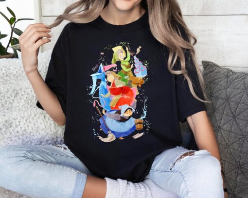 Disney Sleeping Beauty Good Fairies Flora Fauna Merryweather Shirt