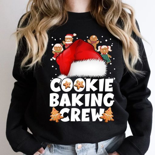 Cookie Baking Crew Christmas Santa Gingerbread Team Sweatshirt