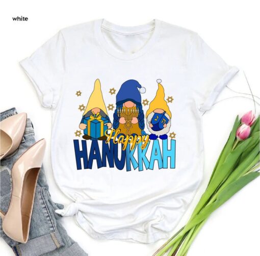 Gnomes Happy Hanukkah Shirts,Jewish Gift Shirt