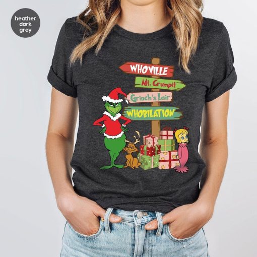 Grinchmas Shirts, The Grinch Tshirt, Funny Christmas Gifts