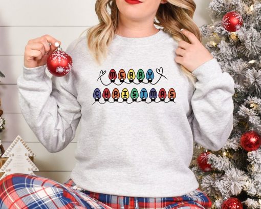 Merry Christmas Shirt, Christmas Lights Shirt, Christmas Lights Sweatshirt