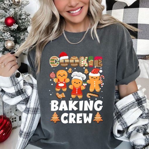 Cookie Baking Crew Christmas Cute Gingerbread Team TShirt Christmas Baking Crew