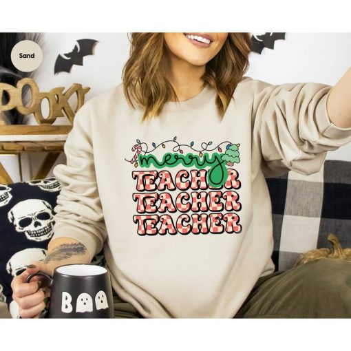 Christmas Sweatshirt, Teacher Sweatshirt