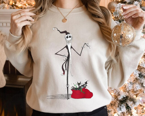 Santa Jack's Gift Sack Sweatshirt, Nightmare Before Christmas Sweatshirt