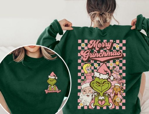 Retro Merry Grinchmas Sweatshirt, Grinch Christmas Sweatshirt