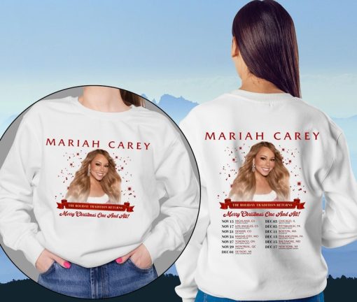 Mariah Carey 2023 Tour Sweatshirt, Mariah Carey Merry Christmas One and All Tour 2023 Shirt