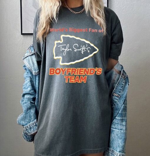 Taylor Swift Boyfriend's Team T-shirt, Go Taylor's Boyfriend Shirt