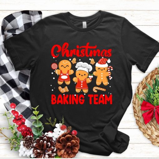 Christmas Baking Team Gingerbread Cookie Lovers Funny T Shirt