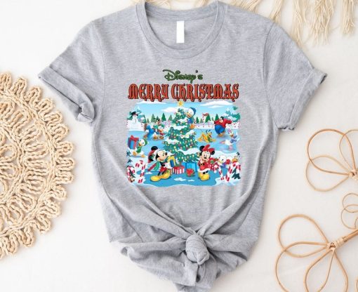 Disneyland Vacation Christmas Holiday Tshirt, Disney Animal Kingdom Mickey And Friends Shirt