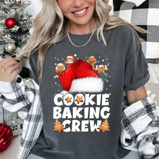 Cookie Baking Crew Christmas Santa Gingerbread Team T Shirt