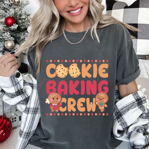 Cookie Baking Crew Christmas Cute Gingerbread Team T Shirt Christmas Baking Crew