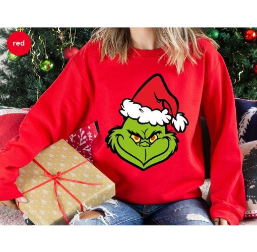 Christmas Grinch Long Sleeve Shirt, Grinch Holiday Hoodies