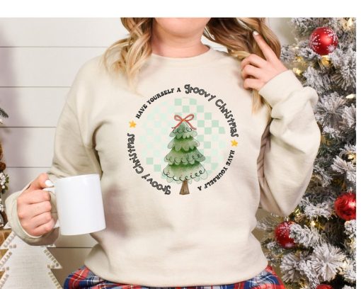 Have Yourself A Groovy Christmas Sweatshirt, Christmas Sweatshirt