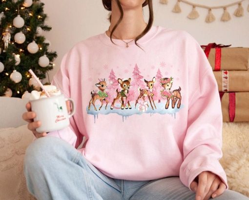 Vintage Christmas Reindeer Sweatshirt