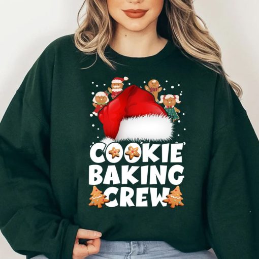 Cookie Baking Crew Christmas Santa Gingerbread Team Sweatshirt