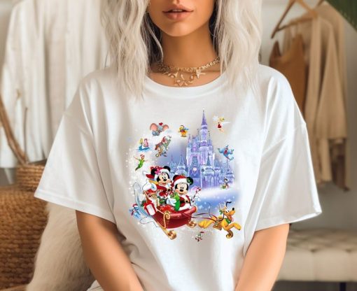 Minnie Mickey and Pluto's Sleigh Rides Disney Shirt, Disney Christmas Shirt