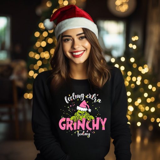 Feeling Extra Grinchy Sweatshirt, Christmas Grinch Sweatshirt