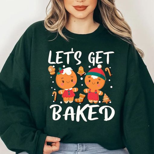 Funny Let's Get Baked Cookie Baking Team | Gingerbread Holiday Apparel