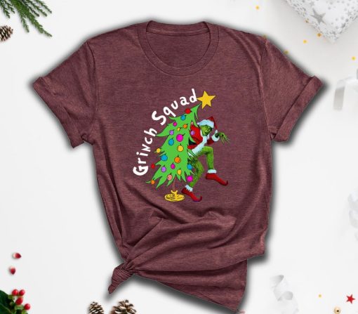 Grinch Squad tshirt, Christmas Grinch Shirt