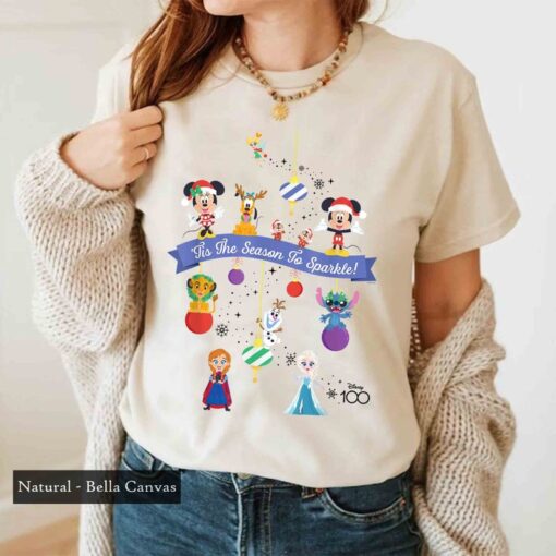 Disney 100 Christmas Holiday Tis the Season to Sparkle! Shirt