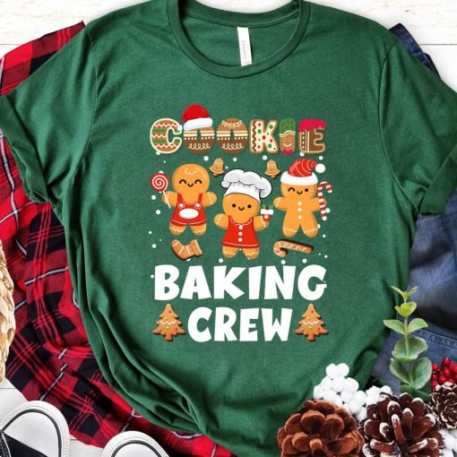 Cookie Baking Crew Christmas Cute Gingerbread Team TShirt Christmas Baking Crew