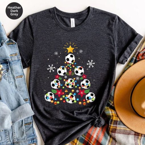 Soccer Football Christmas Tree Gifts Shirt