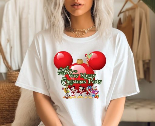 Mickey's Very Merry Christmas Party Ornament Shirt, Disney 2024 Christmas Shirt