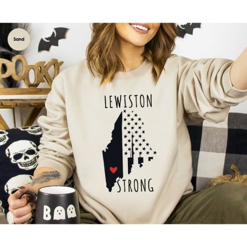 Maine Strong Tees and Sweaters, Lewiston Strong Sweatshirt