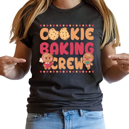 Cookie Baking Crew Christmas Cute Gingerbread Team T Shirt Christmas Baking Crew