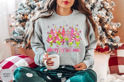 Retro Merry Grinchmas Sweatshirt, Grinch Christmas Sweatshirt