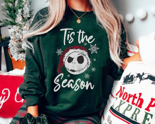 Santa Jack Skellington Tis The Season Comfort Colors Sweatshirt