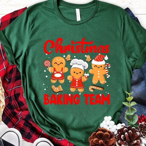 Christmas Baking Team Gingerbread Cookie Lovers Funny T Shirt