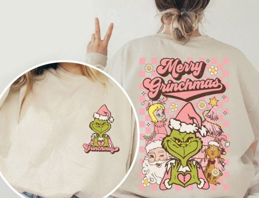 Retro Merry Grinchmas Sweatshirt, Grinch Christmas Sweatshirt