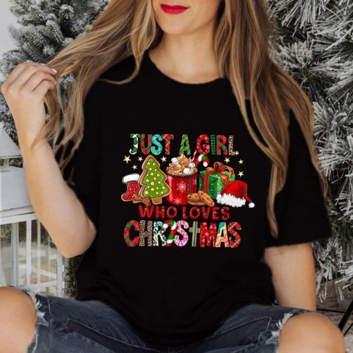 Comfort Colors® Just A Girl Who Loves Christmas, Christmas Lover Shirt