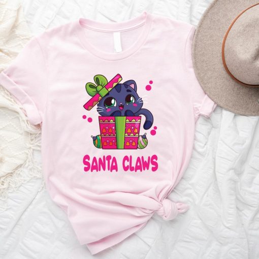 Santa Claws Cat Shirt, Funny Christmas Sweatshirt